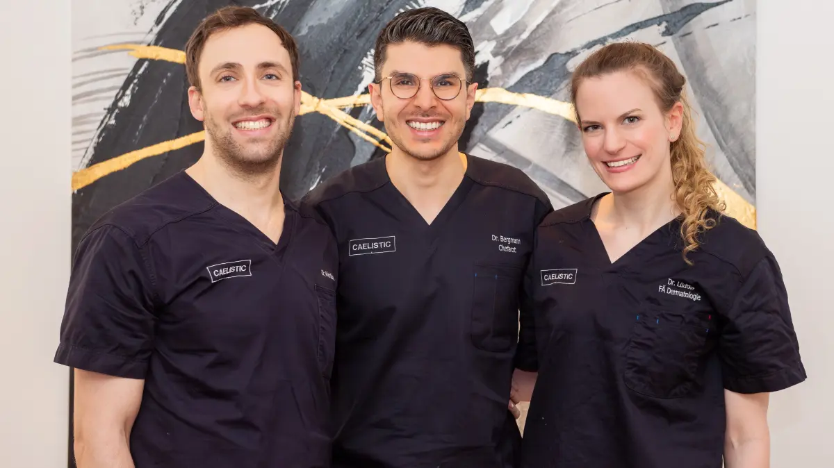 Dr. Giulio Mendola, Dr. Josef Bergmann und Dr. Katharina Lüdtke von Caelistic