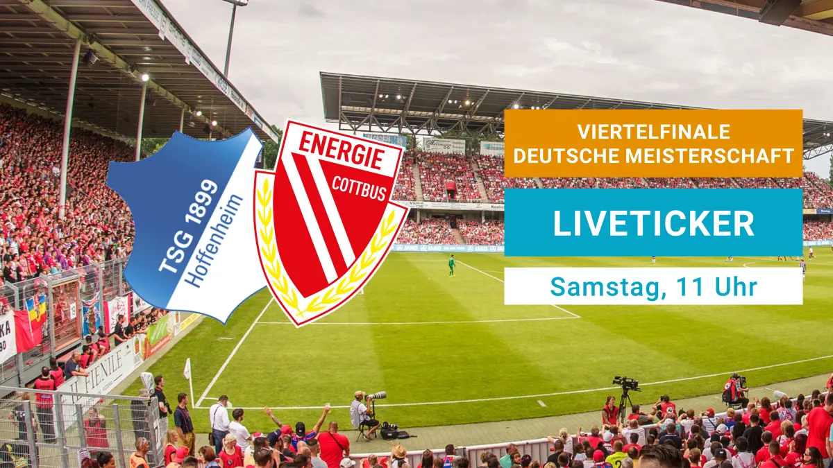 Facebookankünder Facebook TSG Hoffenheim U19 – Energie Cottbus U19 Viertelfinale Deutsche Meisterschaft