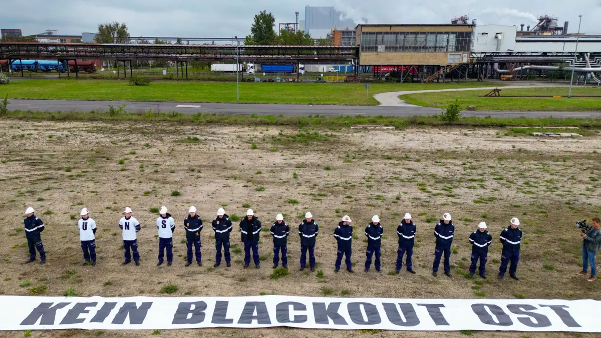 Protest in der Lausitz - Sorge um neue Gaskraftwerke wächst