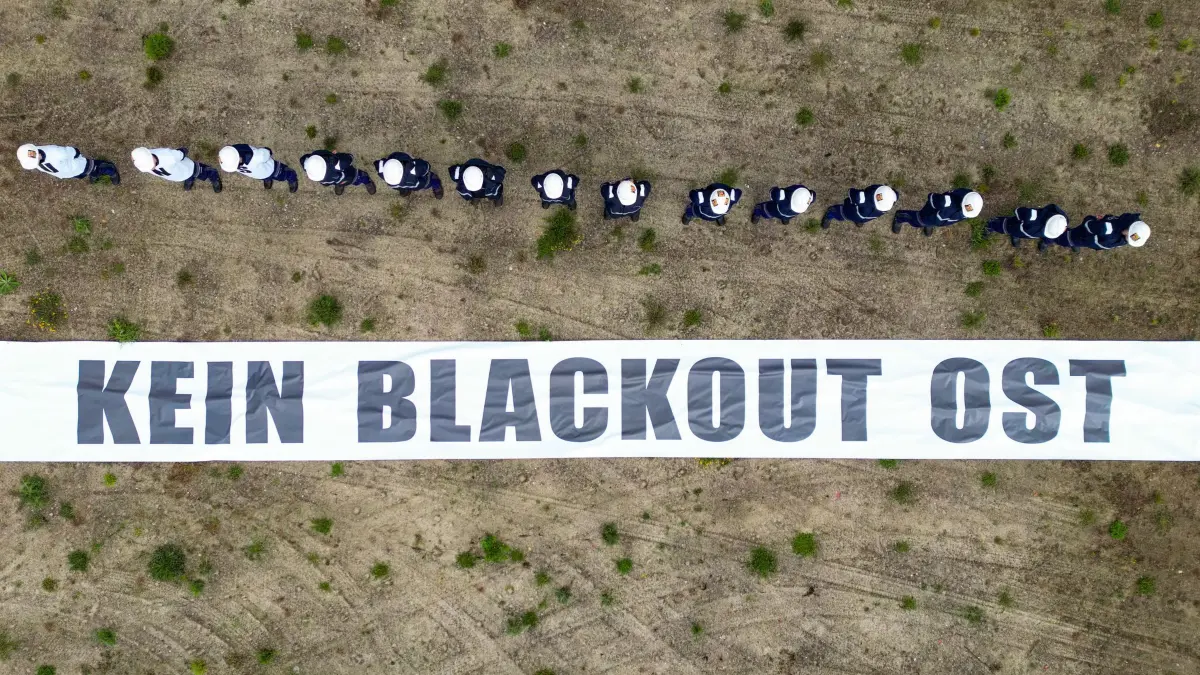 Protest in der Lausitz - Sorge um neue Gaskraftwerke wächst