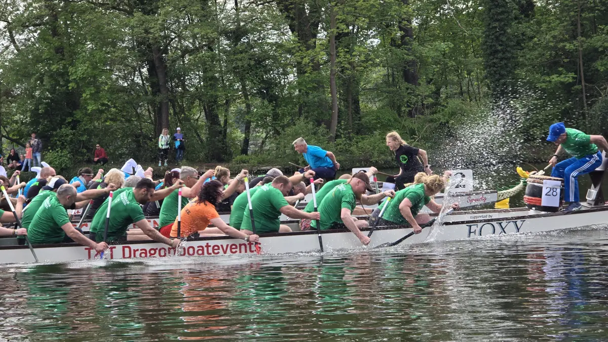 24. Drachenbootcup Königs Wusterhausen - über 1000 Teilnehmer im Drachenboot im Strandbad Neue Mühle