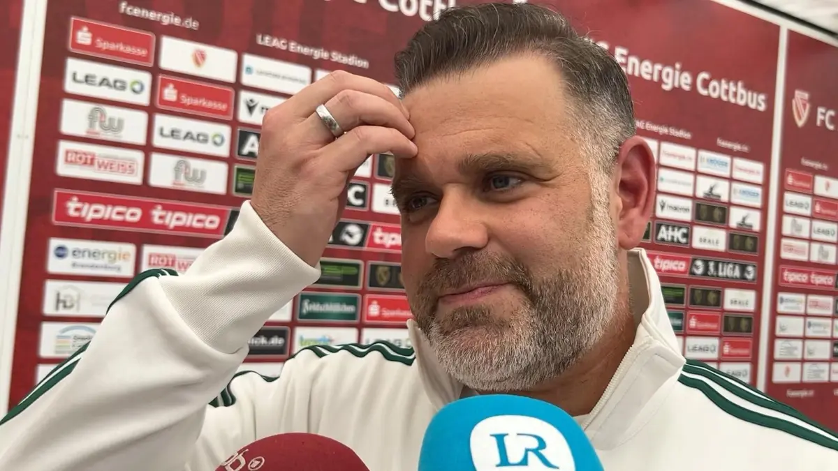 Sebastian Lemke, Präsident von Energie Cottbus, spricht im Interview über den dramatischen Sieg gegen den SV Wehen Wiesbaden.