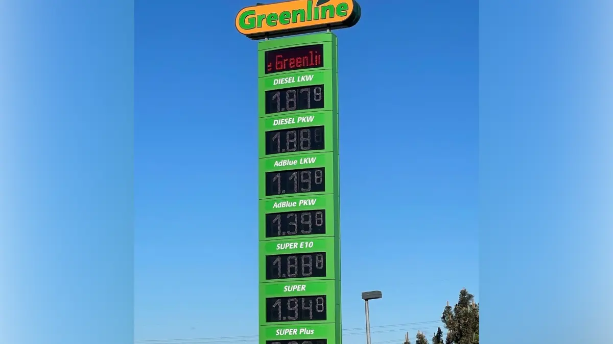 In Bad Liebenwerda lag der Dieselpreis erstmals wieder unter dem von Super und Super Plus.