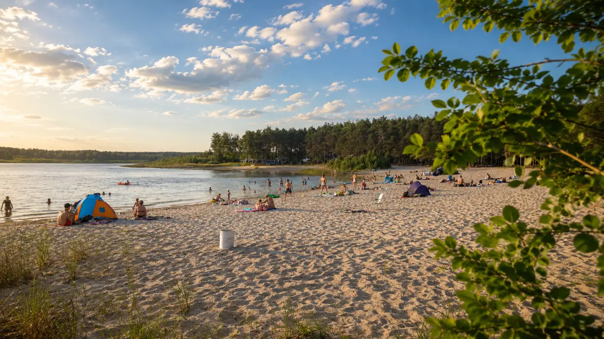 Strand am Briesener See