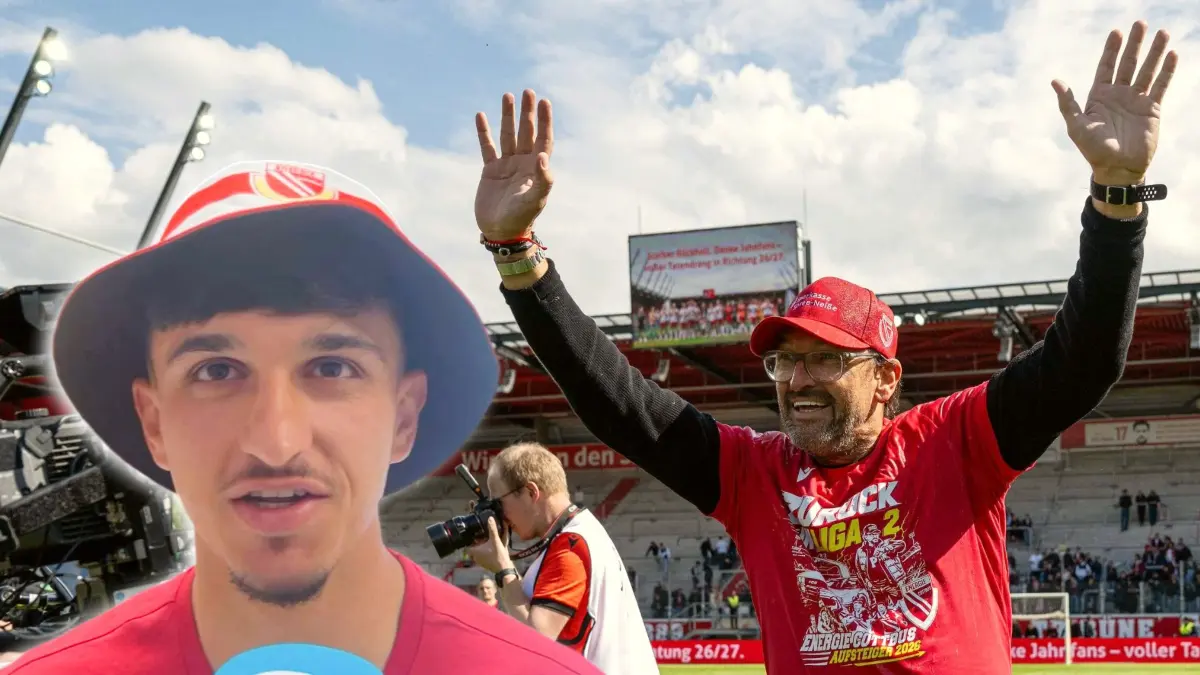 Jannis Boziaris hat sich mit dem Siegtor in Regensburg in die Vereinsgeschichte von Energie Cottbus geschossen. Im Interview verrät er, was Trainer Claus-Dieter Wollitz zuvor zu ihm gesagt hat.