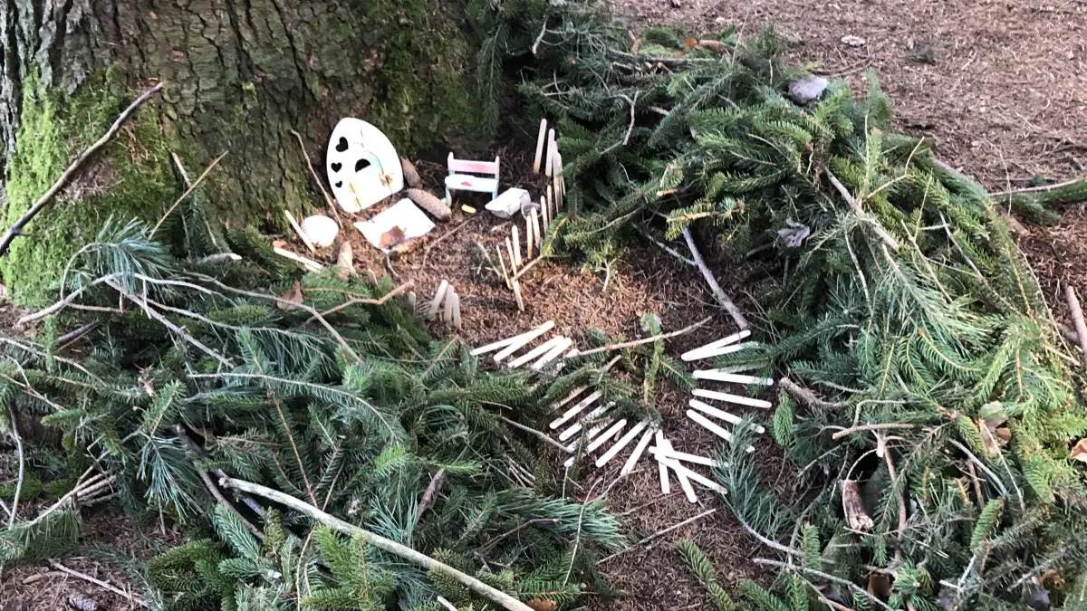 Das Wichtelreich in der Dippoldiswalder Heide bei Dippoldiswalde führt entlang eines Waldwegs vorbei an kleinen Figuren und versteckten Details und eignet sich für einen kurzen Spaziergang im Grünen.