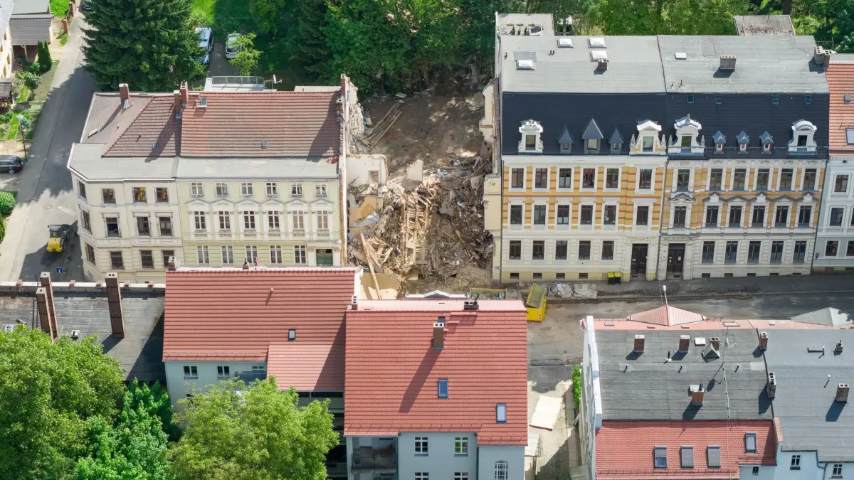 Nach dem Hauseinsturz in Görlitz