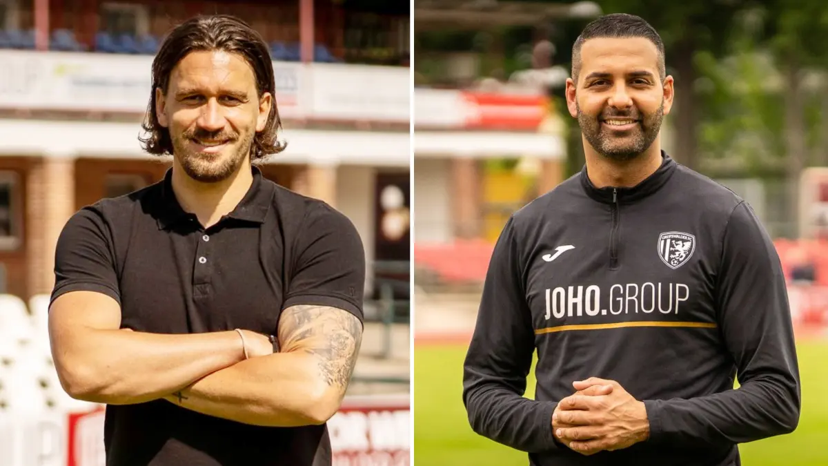 Matthias Rahn (links) und Alain Karim wechseln von Energie Cottbus zum Greifswalder FC.