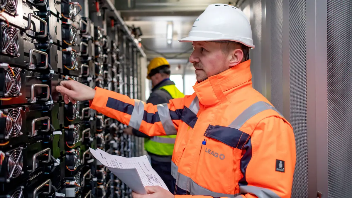 LEAG BigBattery im Aufbau, Schwarze Pumpe, 11.12.2019, **Foto: LEAG / Andreas Franke**