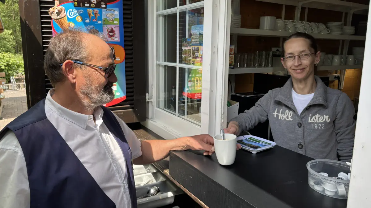 Mandy Schröder, Pächterin Kiosk »Hafenperle« Leipe
