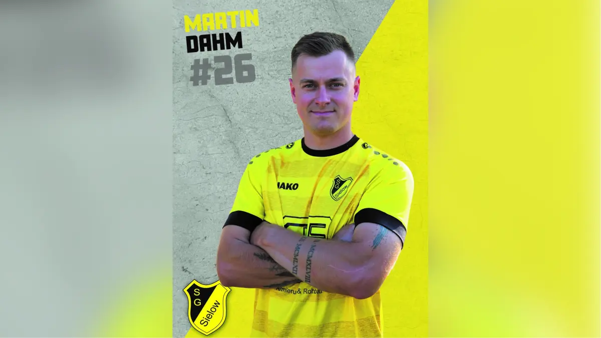 Fußballer Martin Dahm von der SG Sielow ist neuer Kandidat für den LR-Champion der Woche.