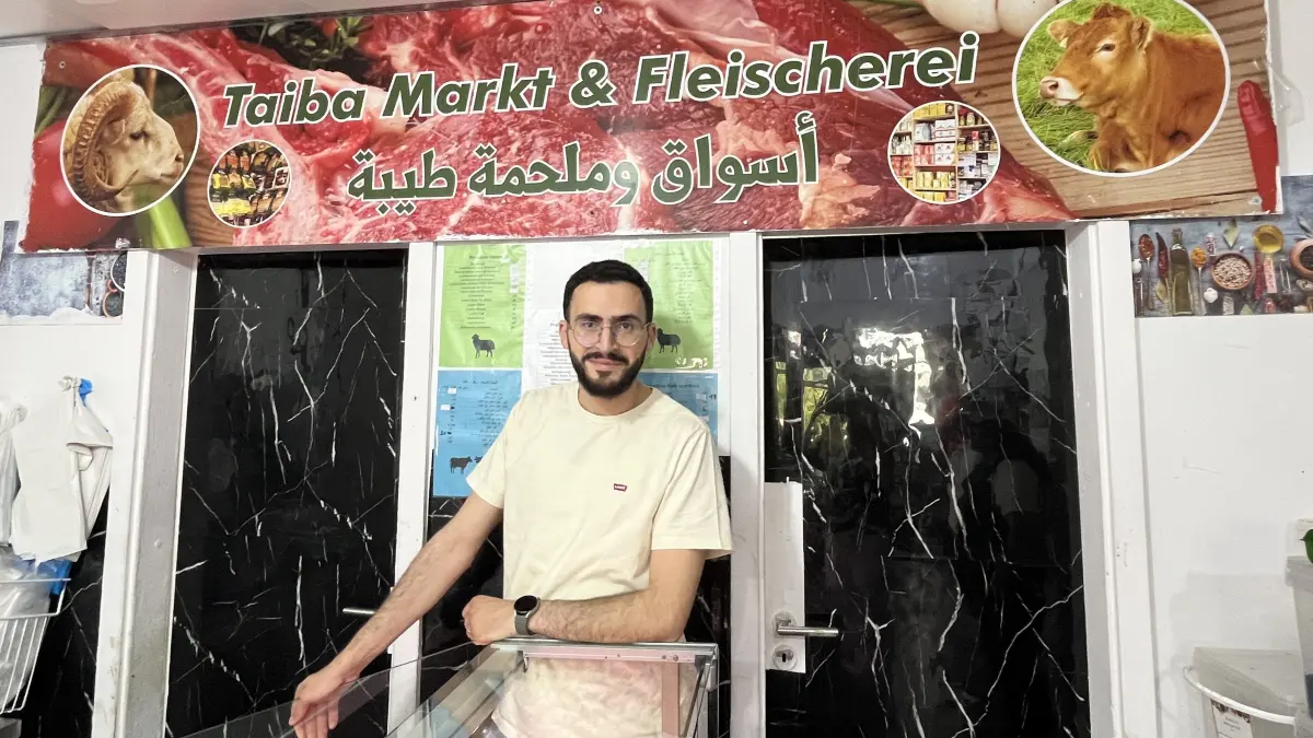 Taiba Markt und Fleischerei.