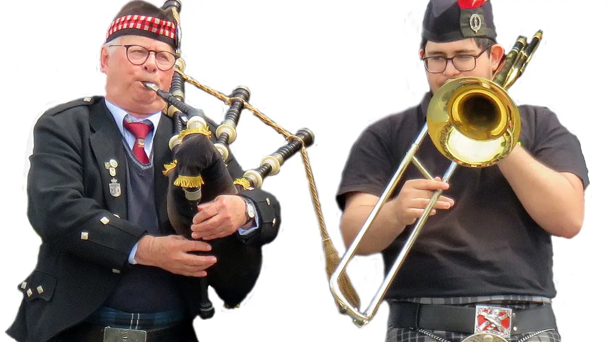 Die Happy German Bigpipers geben am Samstagabend ab 19.30 Uhr ein Konzert im Rahmen vom 10. Internationalen Dudelsackfestival in Schleife.
