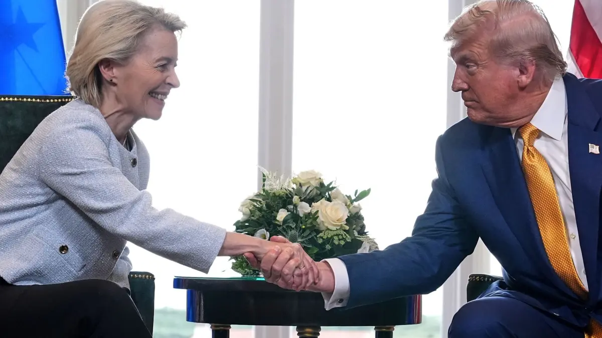 US-Präsident Trump trifft von der Leyen