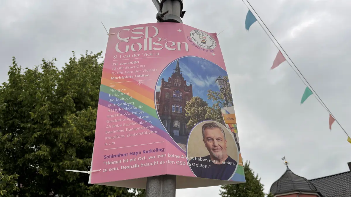 Christopher Street Day am 20. Juni 2026 in Golßen
