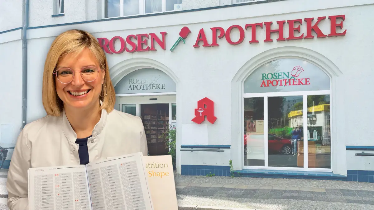 Fotomontage Rosen Apotheke Vera Dokter