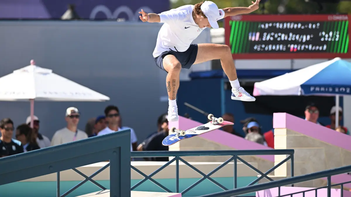 Jagger Eaton gewann bei den Olympischen Spielen in Paris 2024 die Silbermedaille.