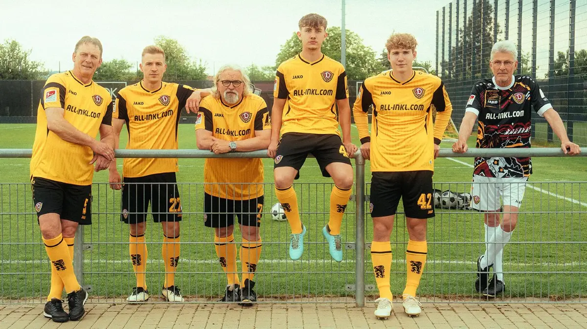 Das Heimtrikot der SG Dynamo Dresden zur Saison 2026/27.