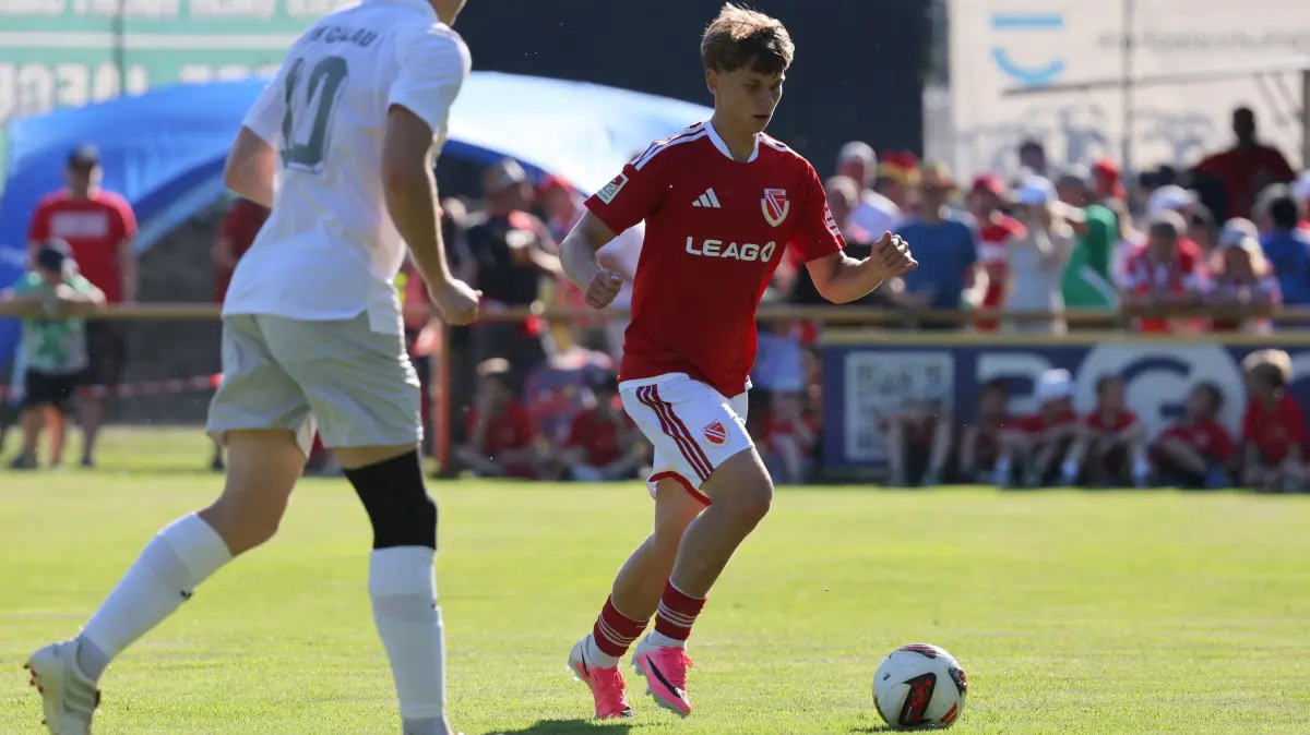 Fussball Testspiel 2026/2027 SV Lok Calau - FC Energie Cottbus: 43 Aaron Reschke (Energie Cottbus)