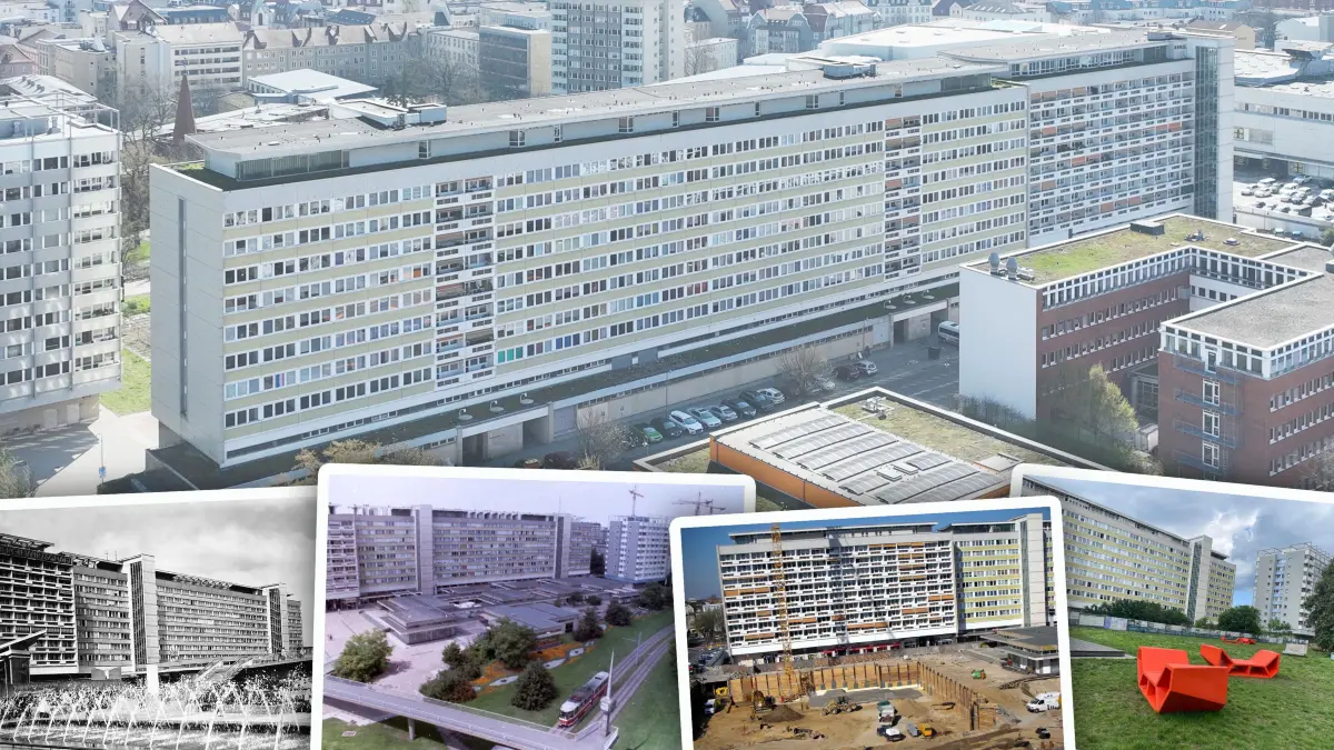 Fotomontage Wohnscheibe Stadtpromenade Cottbus