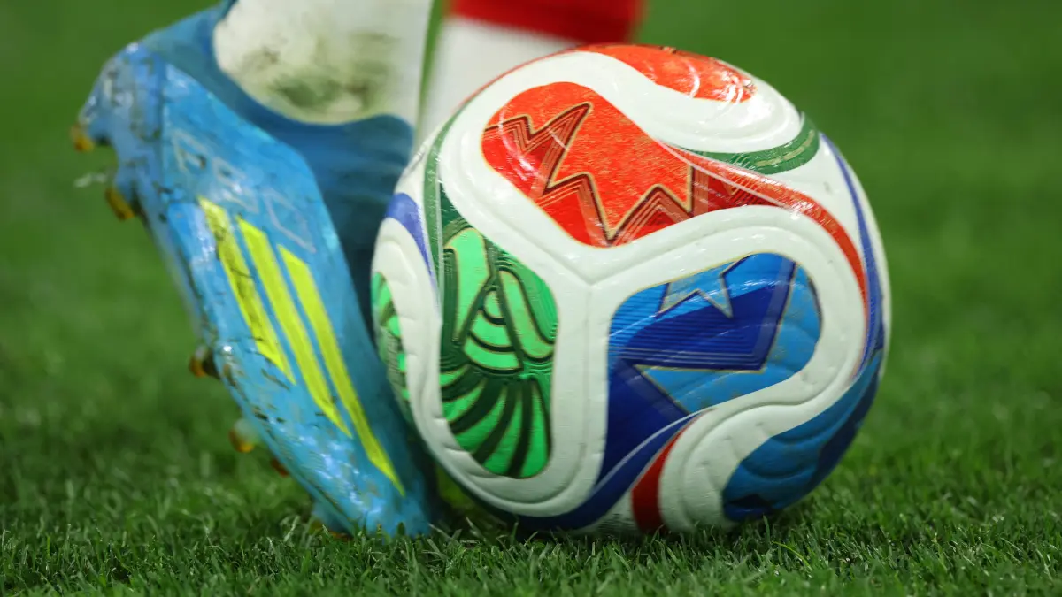 Switzerland v Algeria: Round Of 32 - FIFA World Cup 2026: VANCOUVER, BRITISH COLUMBIA - JULY 02: A detailed view of the adidas Trionda FIFA World Cup 2026 match ball during the FIFA World Cup 2026 Round Of 32 match between Switzerland and Algeria at BC Place Vancouver on July 02, 2026 in Vancouver, British Columbia. Alex Grimm/Getty Images/AFP (Photo by ALEX GRIMM / GETTY IMAGES NORTH AMERICA / Getty Images via AFP)