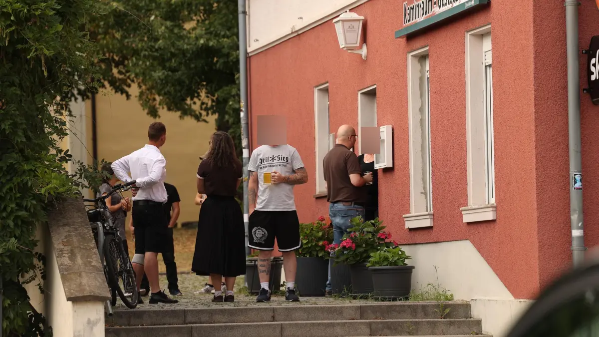 Neonazis in Lauchhammer