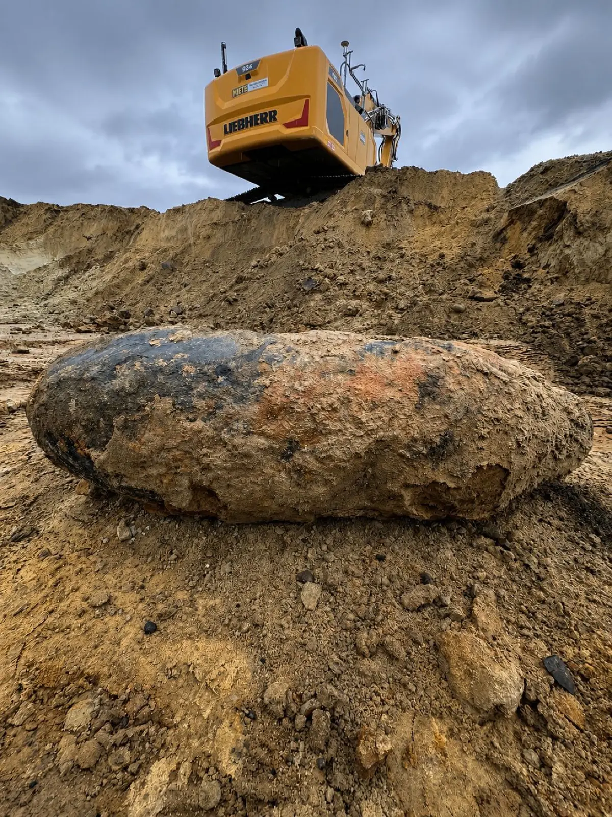 In Cottbus wurde auf der Baustelle des neuen Bahnwerks eine Weltkriegsbombe gefunden.