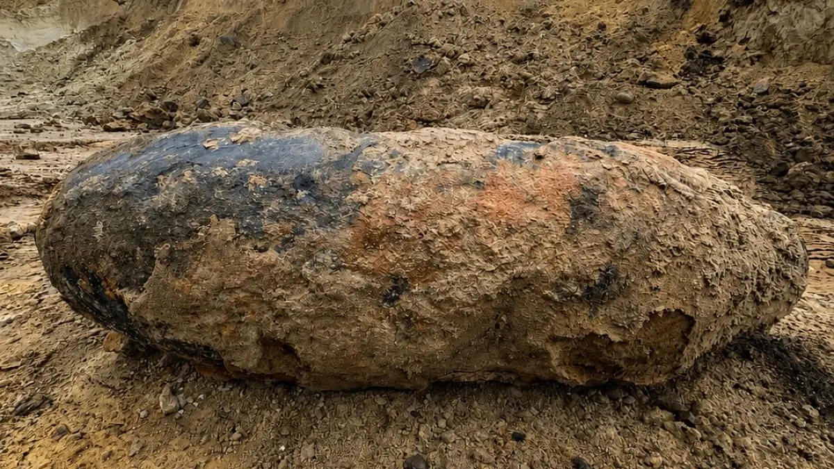 In Cottbus wurde auf der Baustelle des neuen Bahnwerks eine Weltkriegsbombe gefunden.