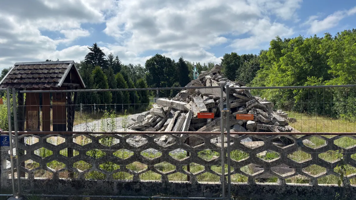 Im Pappelweg in Lauchhammer-Ost werden derzeit die dortigen Wohnhäuser samt Nebengelass abgerissen. Die Bewohner wurden umgesiedelt.
