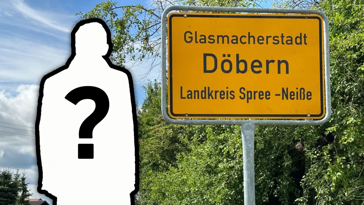 Fotomontage Döbern Person