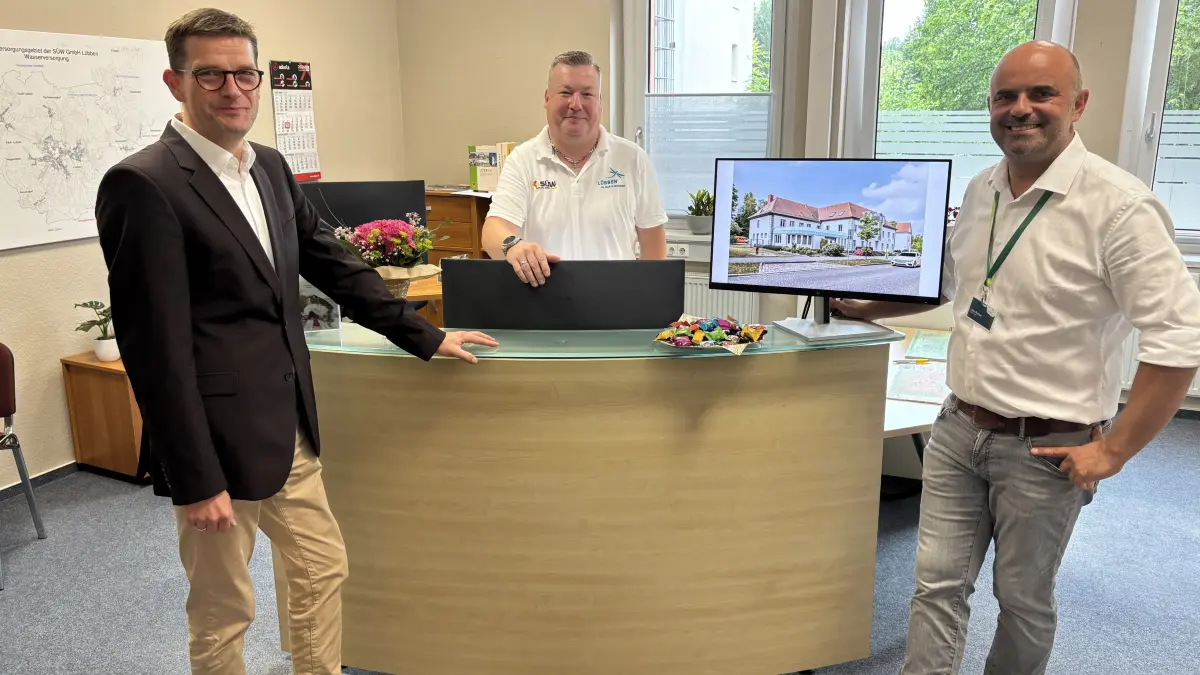 Blick in die SÜW Service GmbH mit Michael Woick, Matthias Krecker und Jens Richter.