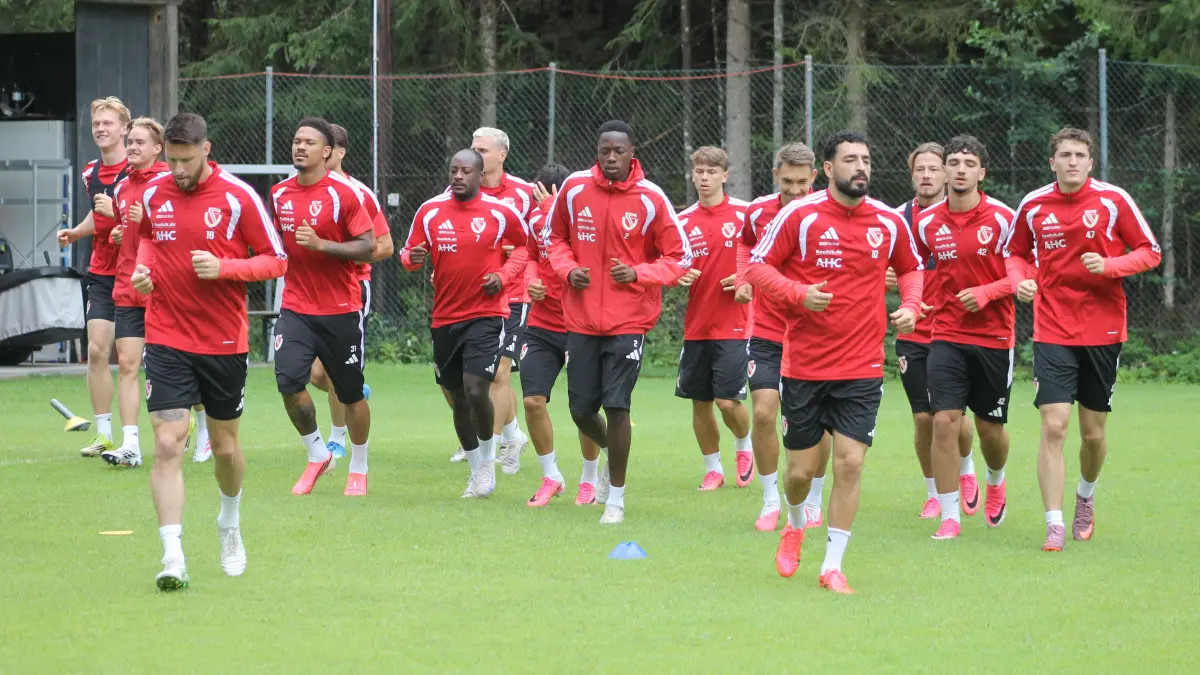 Energie Cottbus im Trainingslager in Oberndorf vor der Saison 2026/27