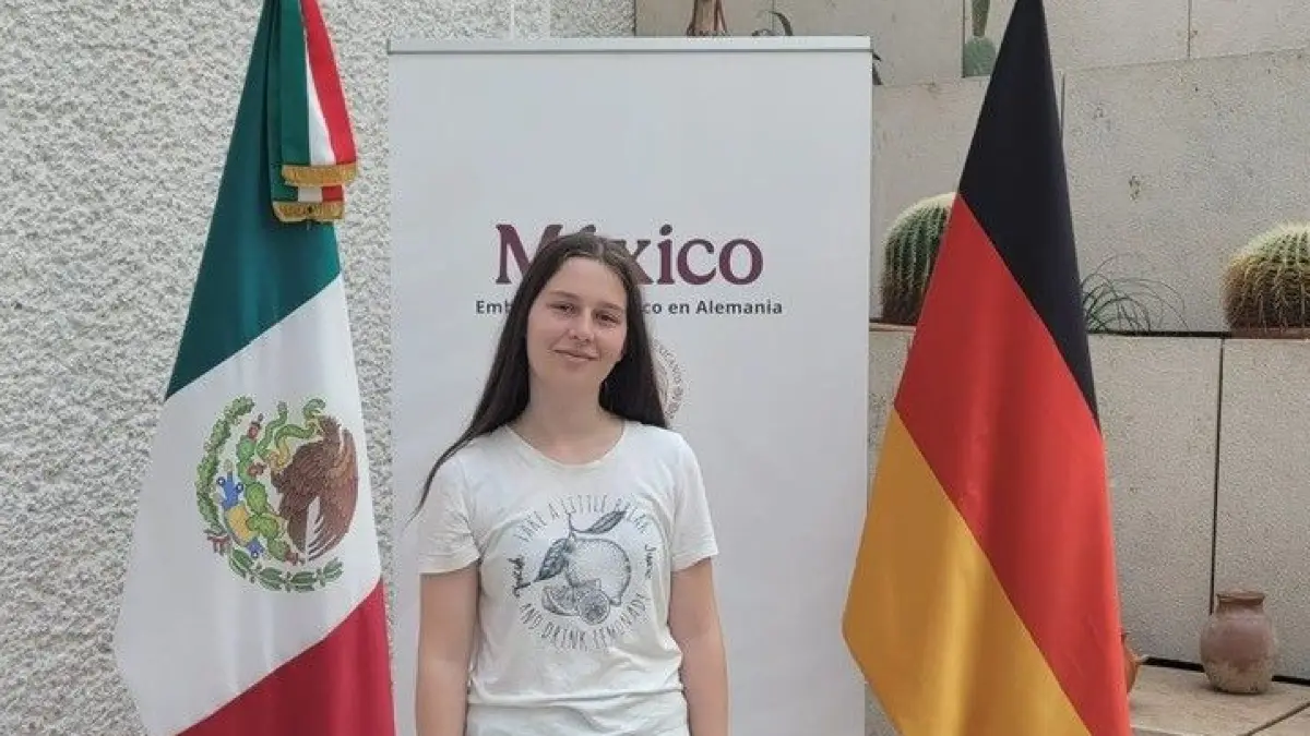 Milena Elfers holte sich in der mexikanischen Botschaft in Berlin ihr Visum ab