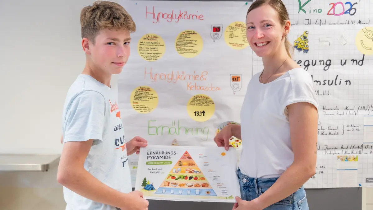 Lennas ist bereits das zweite Mal mit im Diabetes-Camp der MUL-CT. Sowohl er als auch seine Mutter Anthina haben wieder sehr viel gelernt. Warum ist dieses Training so wichtig für den Alltag?