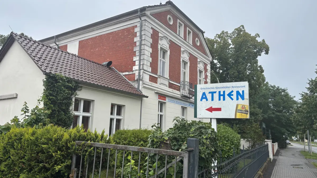 Das griechische Restaurant Athen im Schützenhaus in Lübben hat am 26.Juli 2026 ein letztes Mal geöffnet.
