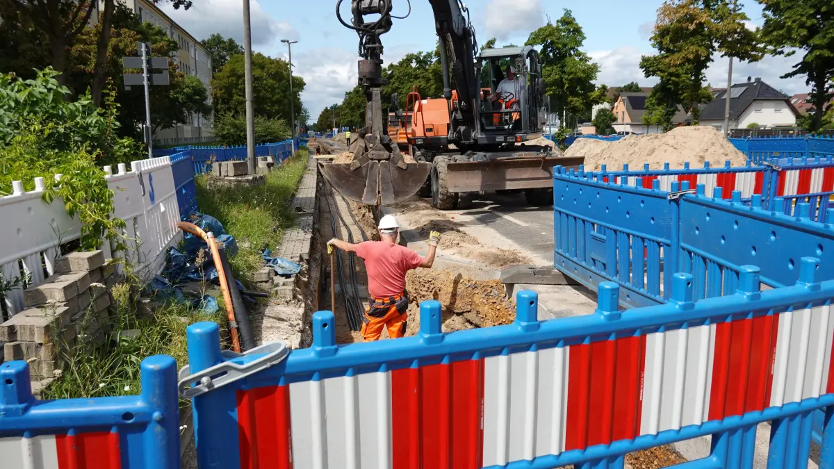 Baustelle Nordring Richtung Lagune