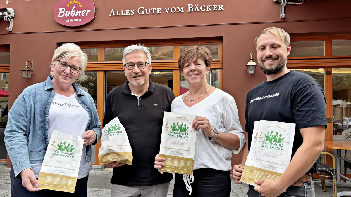 Die Bäckerei Bubner unterstützt seit Jahren als Sponsor das Finsterwalder Sängerfest. Diesmal macht das Familienunternehmen spezielle Werbung dafür - in drei Bundesländern.