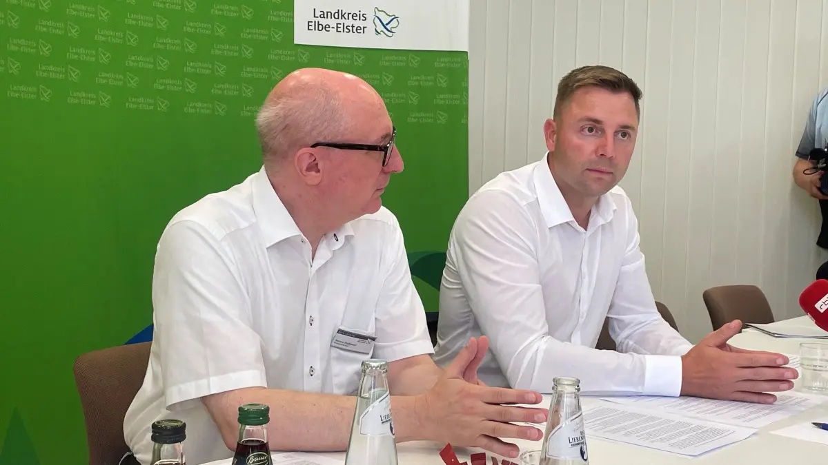 Landrat Marcel Schmidt äußert sich zur Freistellung des Geschäftsführers des Elbe-Elster-Klinikums.