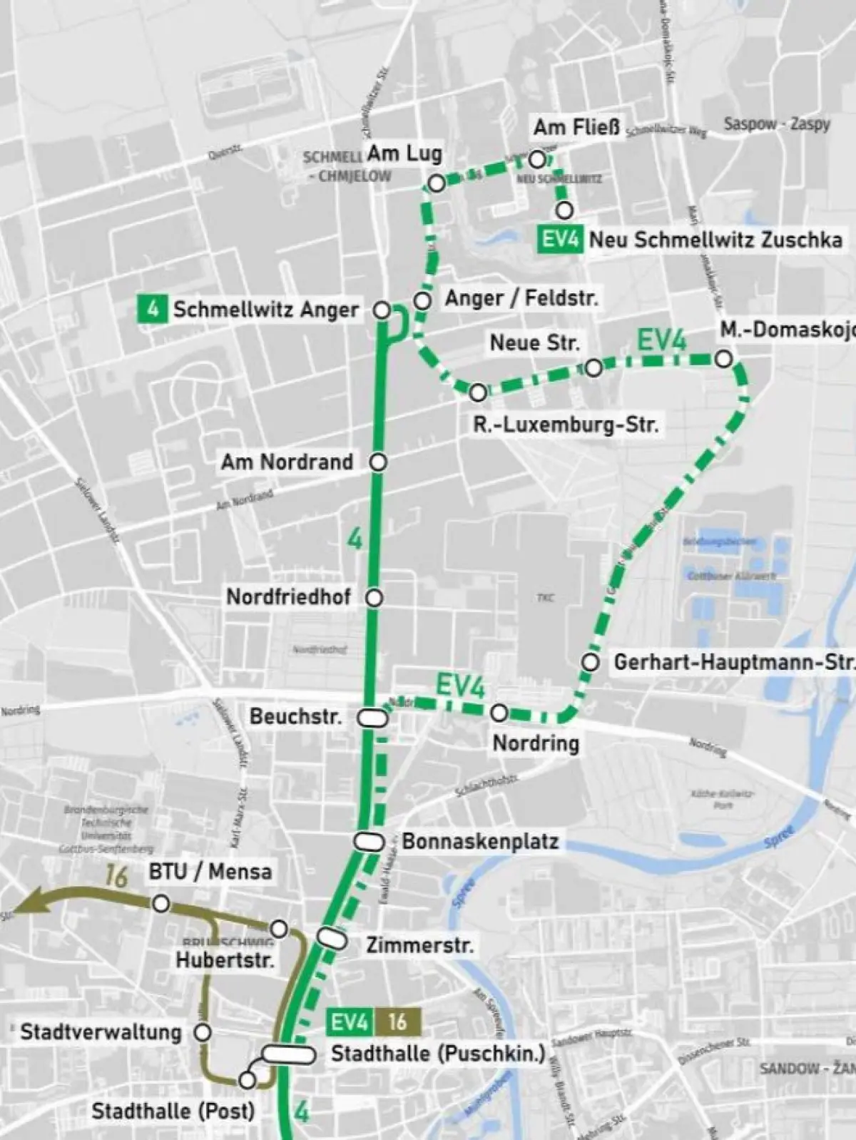 Bauarbeiten Cottbusverkehr Neu Schmellwitz Neue Straße