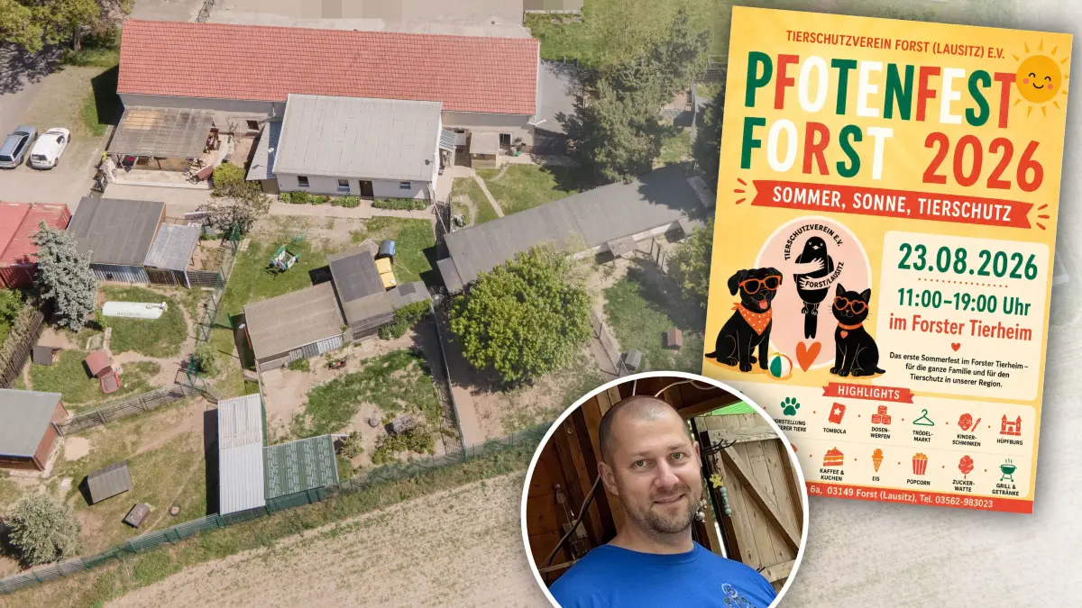 Fotomontage Pfotenfest Tierschutzverein Forst