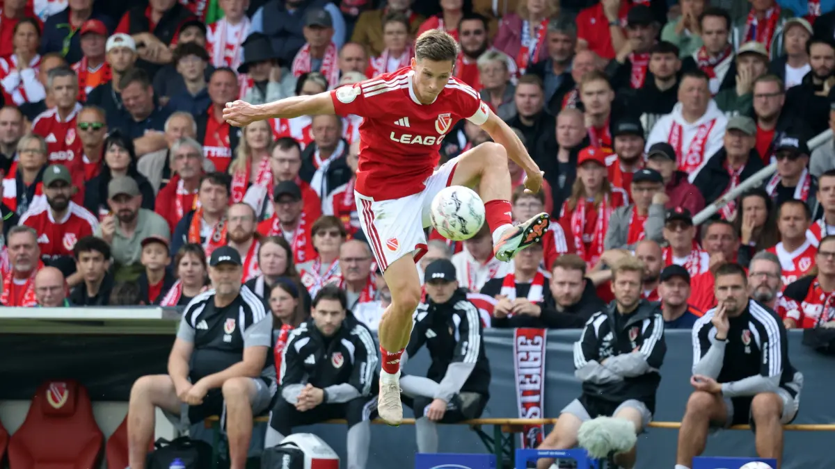 Fussball DFB-Pokal 1. Hauptrunde 2026/2027 FC Energie Cottbus - FC Augsburg: 20 Axel Borgmann (Energie Cottbus)
