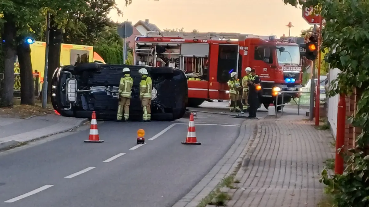 Unfall in Kiekebusch