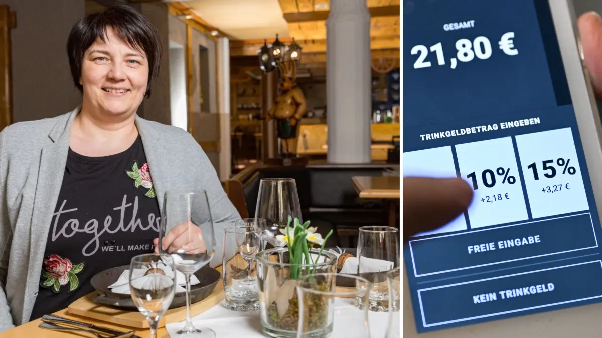 Cottbuser Gastronomin Katja Schlodder, Trinkgeld mit Kartenzahlung
