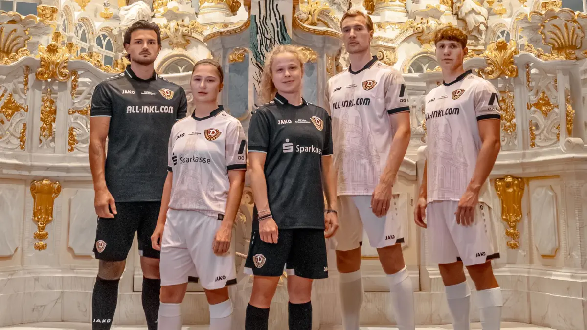 Das Sondertrikot von Dynamo Dresden zur Frauenkirche