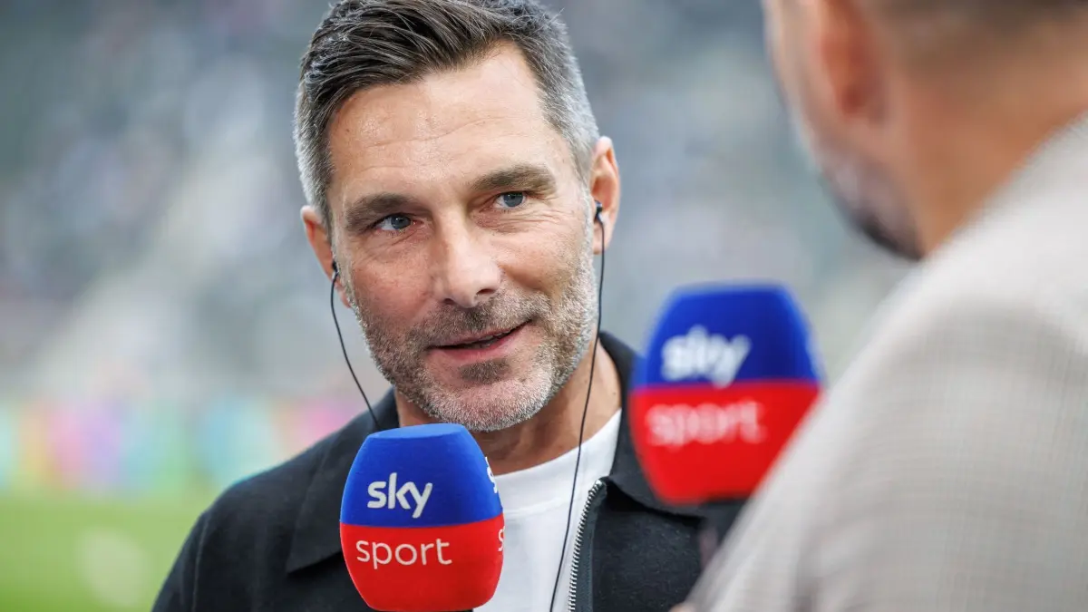 Hertha BSC - 1. FC Magdeburg: 06.09.2026, Berlin: Fußball, Männer: 2. Bundesliga, Hertha BSC - 1. FC Magdeburg, 4. Spieltag, Olympiastadion. Trainer Stefan Leitl (Hertha BSC) spricht im Interview. Foto: Andreas Gora/dpa - WICHTIGER HINWEIS: Gemäß den Vorgaben der Bundesliga bzw. des DFB Deutscher Fußball-Bund ist es untersagt, in dem Stadion und/oder vom Spiel angefertigte Fotoaufnahmen in Form von Sequenzbildern und/oder videoähnlichen Fotostrecken zu verwerten bzw. verwerten zu lassen. +++ dpa-Bildfunk +++