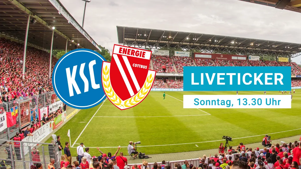 Facebook-Ankünder FC Energie Cottbus - Karlsruher SC