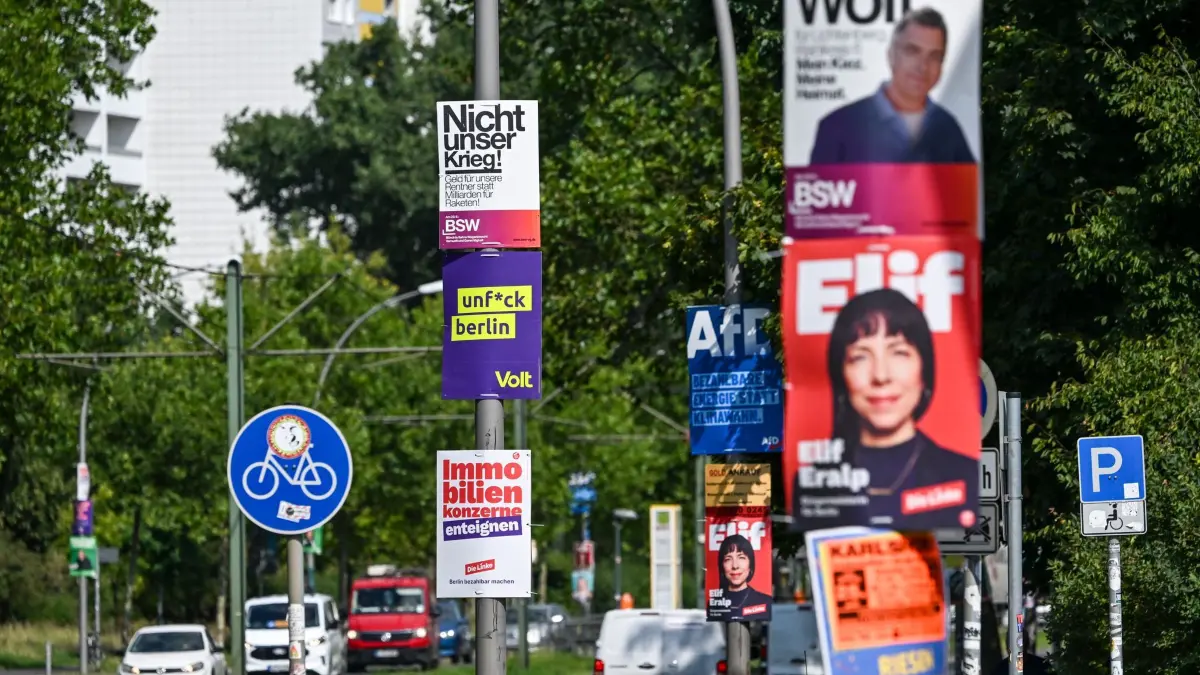 Abgeordnetenhauswahl 2026 - Wahlkampfplakatierung in Berlin