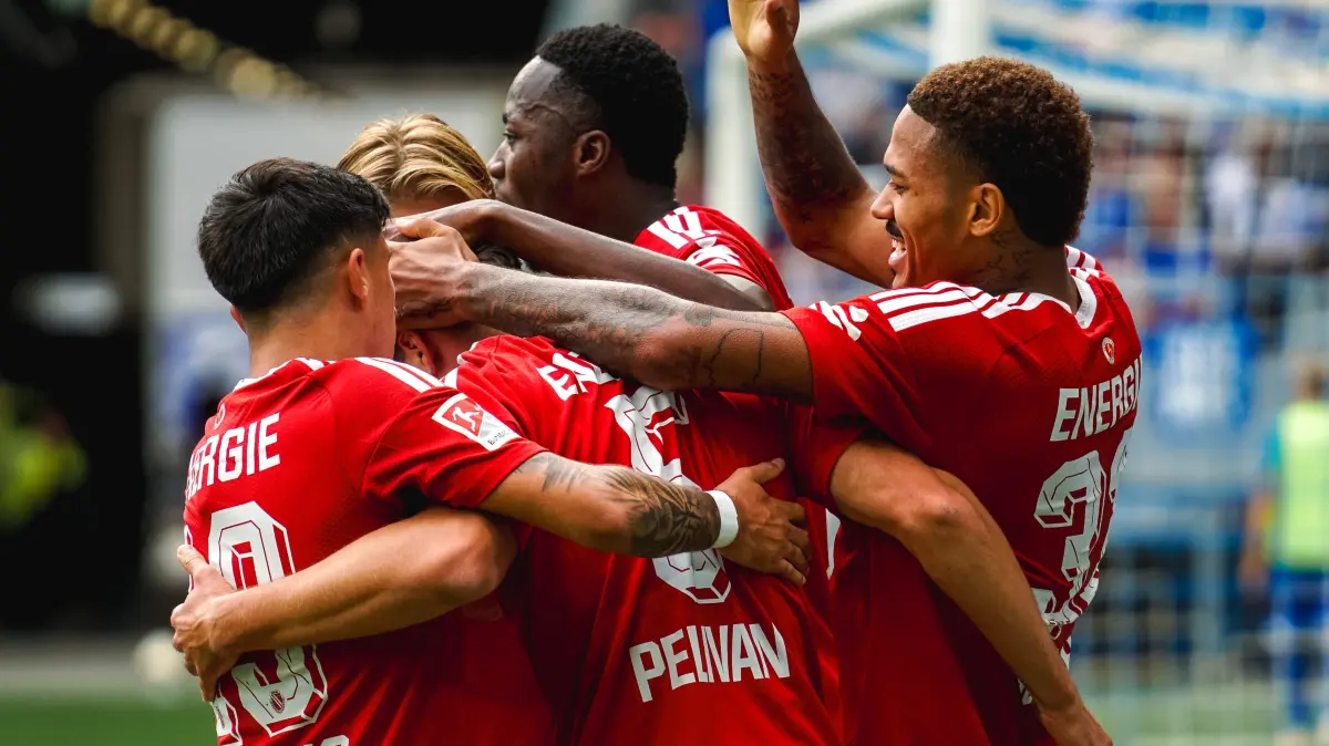 Fussball 2.Bundesliga, Karlsruher SC - Energie Cottbus: 13.09.2026, xwppx, Fussball 2.Bundesliga, Karlsruher SC - Energie Cottbus v.l. /Jubel nach 0:2 durch Dominik Pelivan Energie Cottbus DFL/DFB REGULATIONS PROHIBIT ANY USE OF PHOTOGRAPHS as IMAGE SEQUENCES and/or QUASI-VIDEO Karlsruhe *** September 13, 2026, xwppx, Soccer 2. Bundesliga, Karlsruher SC vs. Energie Cottbus Jubilation after Dominik Pelivans goal 02 Energie Cottbus DFL DFB REGULATIONS PROHIBIT ANY USE OF PHOTOGRAPHS as IMAGE SEQUENCES and/or QUASI-VIDEO Karlsruhe