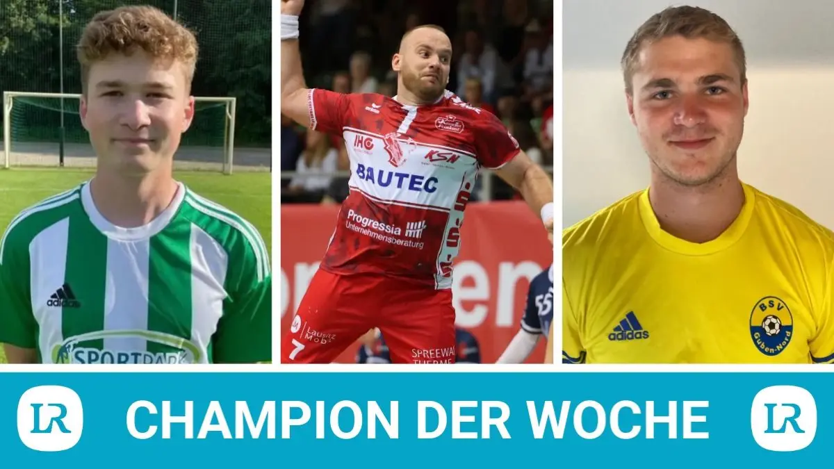 Fußballer Jo Zuprit, Handballer Kastriot Jupa und Fußballer Luca Bäcker sind die neuen Kandidaten für die Wahl Champion der Woche.