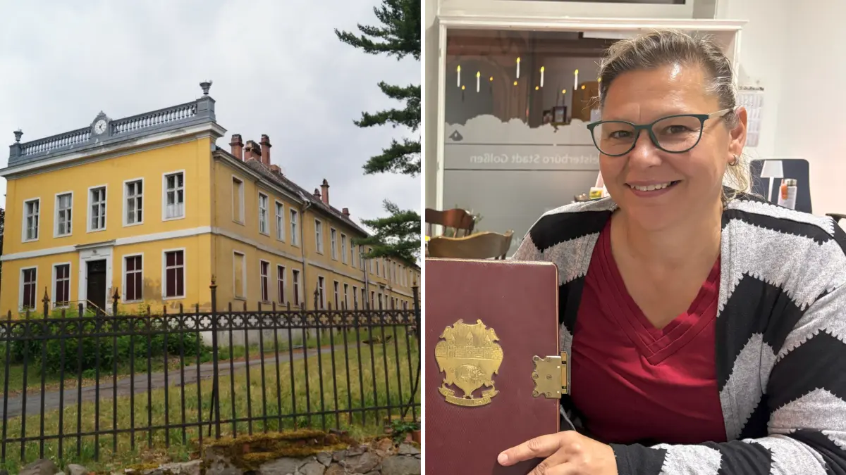 Golßens Bürgermeisterin Andrea Schulz setzt sich dafür ein, dass aus dem Schloss wieder eine Schule wird.